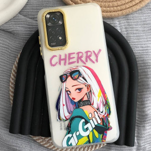 قاب دخترانه طرح Cool Girl سفید گوشی شیائومی ردمی نوت 12s