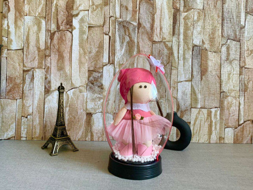 Valentine's Day gift: Russian doll for girls in a glass ball