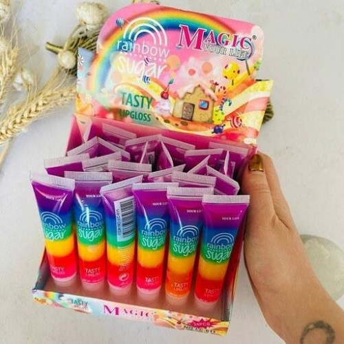 Rainbow Sugar 7-Color Lip Gloss