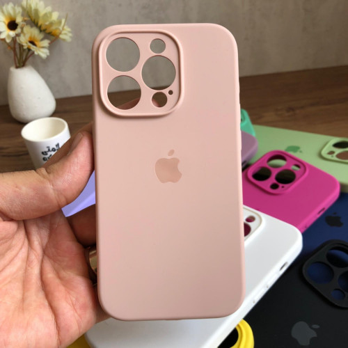 Premium Silicone Case for iPhone 14 Pro - Lens Protector & Full Covered Bottom