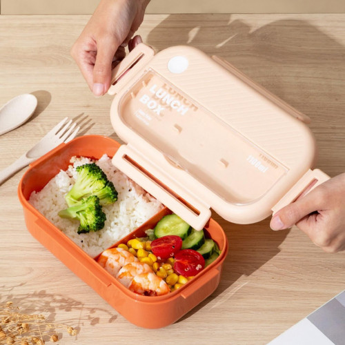 Microwave-Safe Lunch Box with Food Divider – 1100ml