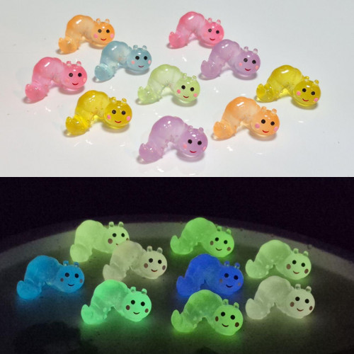 Colorful Glow in the Dark Resin Caterpillar – Cute DIY Resin Embellishments