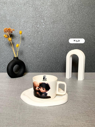 Honey Bear Ceramic Mug Cafe Style