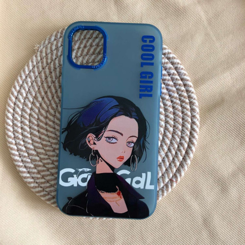 قاب دخترانه طرح Cool Girl آبی گوشی آیفون 11