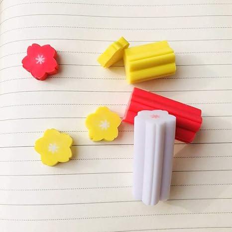Fancy eraser with flower design