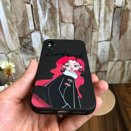 iPhone X Cool Girl Illustration Case