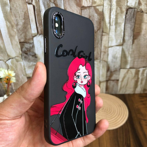  iPhone X Cool Girl Illustration Case