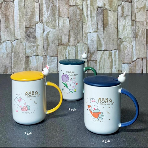 rabbit mug with lid