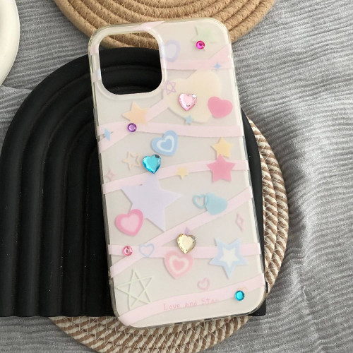 iPhone 13 Pro Max and diamond heart case
