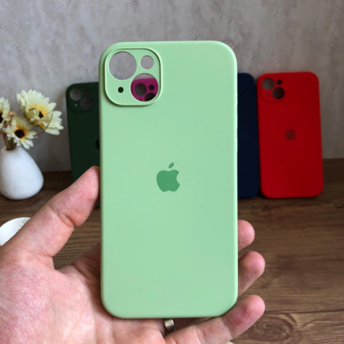 Premium Silicone Case for iPhone 14 Plus - Lens Protector & Full Covered Bottom